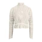 Ralph Lauren Lace-trim Cotton Voile Shirt Vintage Cream