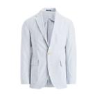 Ralph Lauren Morgan Seersucker Suit Jacket Blue And White