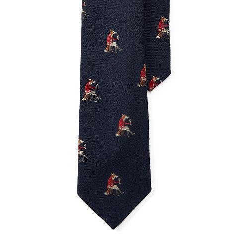 Polo Ralph Lauren Fox Wool-silk Narrow Tie