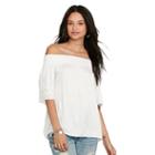 Ralph Lauren Denim & Supply Satin Off-the-shoulder Top White