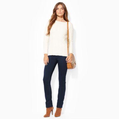 Ralph Lauren Slimming Premier Straight Jean Rinse 2p