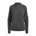 Ralph Lauren Wool-blend Mockneck Sweater Black/grey Marl