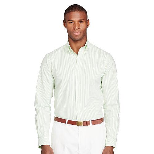 Ralph Lauren Polo Golf Performance Seersucker Shirt Ultra Lime/white