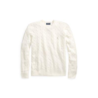 Ralph Lauren Cable Merino-cashmere Sweater Cream