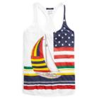 Ralph Lauren Cp-93 Sailing Racerback Tank Pure White