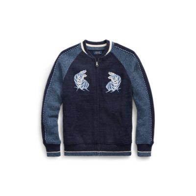 Ralph Lauren Souvenir Full-zip Sweater Blue