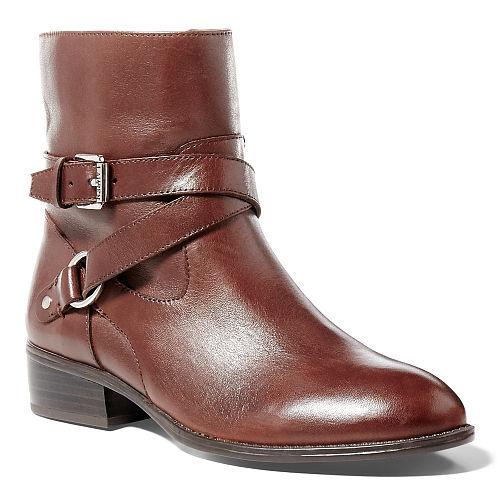 Ralph Lauren Lauren Makalia Calfskin Boot Dark Brown