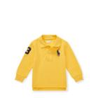 Ralph Lauren Cotton Mesh Polo Shirt Chrome Yellow 24m