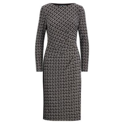 Ralph Lauren Print Stretch Jersey Dress Black/grey/multi