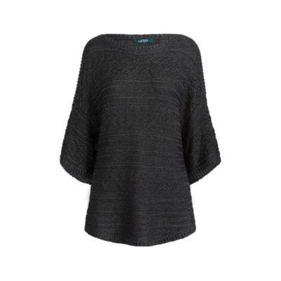 Ralph Lauren Raglan Cable-knit Sweater Pewter