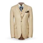 Ralph Lauren Rrl Bryant Silk-linen Suit Jacket Sand Tan