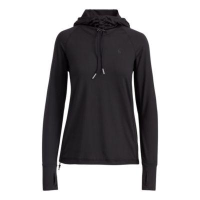 Ralph Lauren Jersey Hoodie Black