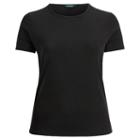 Ralph Lauren Lauren Woman Ribbed Stretch Cotton T-shirt