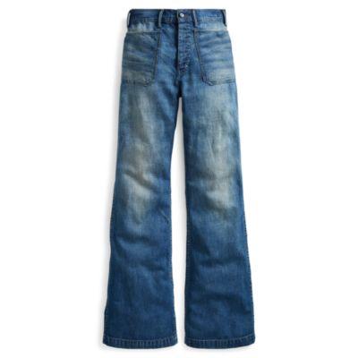 Ralph Lauren High-rise Flared Jean Blue