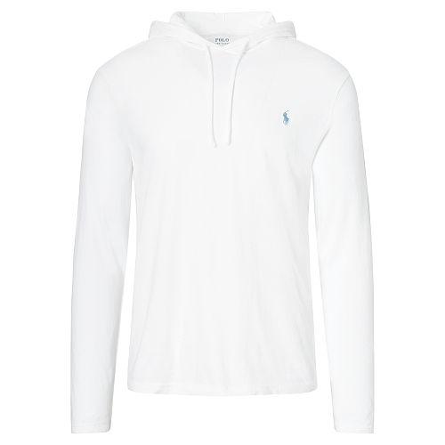Polo Ralph Lauren Cotton Jersey Hooded T-shirt White