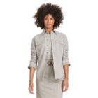 Polo Ralph Lauren Suede Long-sleeve Shirt Shoreline Grey