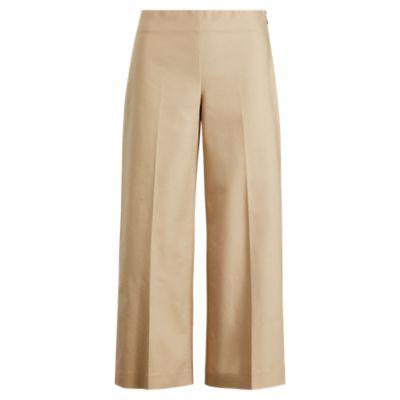 Ralph Lauren Stretch Wide-leg Pant Birch Tan 10p
