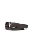 Ralph Lauren Pebbled Leather Dress Belt Dark Brown
