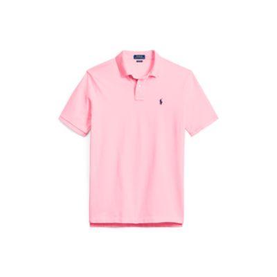 Ralph Lauren Custom Slim Fit Mesh Polo Carmel Pink
