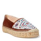 Polo Ralph Lauren Joanne Beaded Nappa Espadrille Cuoio Mult
