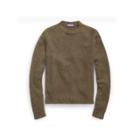 Ralph Lauren Seed-stitched Cashmere Sweater Dark Olive Melange
