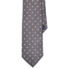 Ralph Lauren Polka-dot Silk Satin Tie Dark Grey