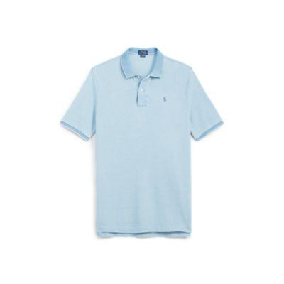 Ralph Lauren Custom Slim Fit Mesh Polo Light Indigo