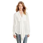 Ralph Lauren Denim & Supply Crepe Tuxedo Shirt White