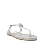 Ralph Lauren Metallic Leather Sandals Rl Silver