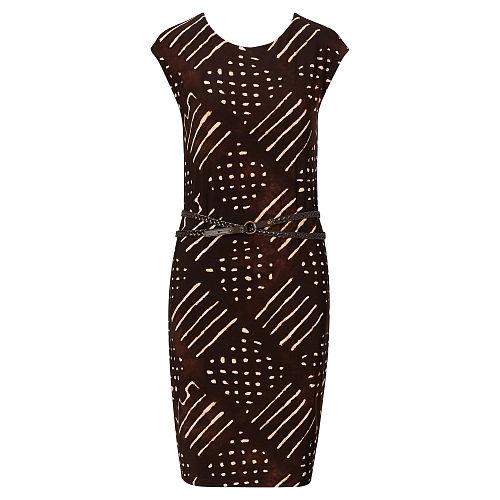 Ralph Lauren Lauren Geometric-print Jersey Dress