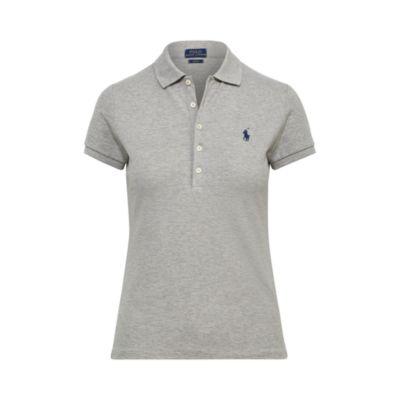 Ralph Lauren Slim Fit Stretch Polo Shirt Andover Heather
