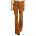 Polo Ralph Lauren Stretch Suede Flared Pant Natural Brown