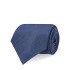 Ralph Lauren Sueded Peau De Soie Tie Navy