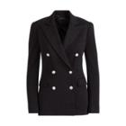 Ralph Lauren Knit Double-breasted Blazer Black