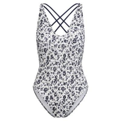 Ralph Lauren Floral Crocheted One-piece Wht