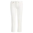 Ralph Lauren Waverly Straight Crop Jean Chalk White