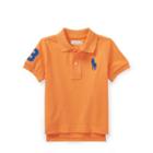 Ralph Lauren Cotton Mesh Polo Shirt Thai Orange 9m
