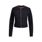 Ralph Lauren Leather-trim Trucker Jacket Midnight Haze Wash