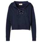 Ralph Lauren Denim & Supply French Terry Lace-up Hoodie Navy