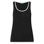 Ralph Lauren Lauren Sleeveless Sweater Polo Black/herbal Milk