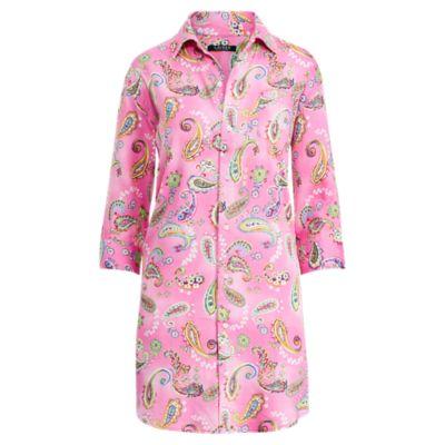 Ralph Lauren Paisley Sateen Sleep Shirt Pkgrd