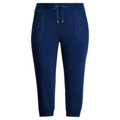 Ralph Lauren Cropped Skinny Sweatpants True Indigo