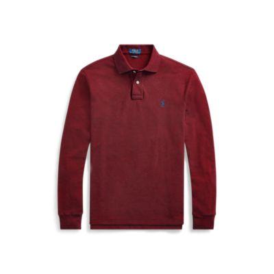 Ralph Lauren Custom Slim Long-sleeve Polo Classic Wine