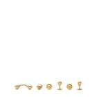 Ralph Lauren Ball Cuff Links & Studs Set Gold