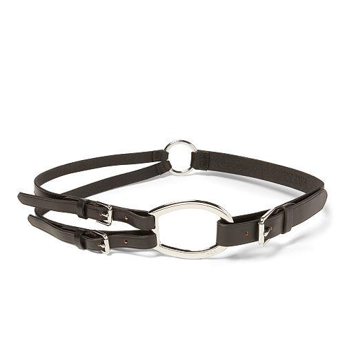 Ralph Lauren Lauren Tri-strap Leather Belt Black