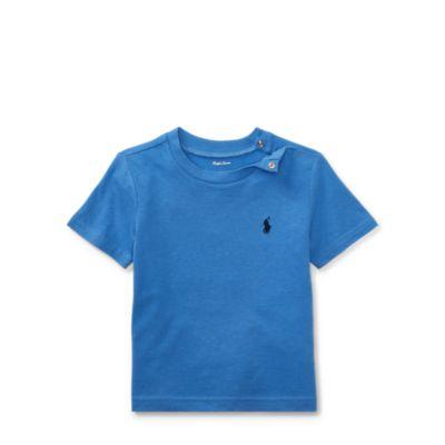 Ralph Lauren Cotton Jersey Crewneck T-shirt Blue 18m