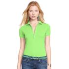 Polo Ralph Lauren Skinny Fit Stretch Mesh Polo Force Green