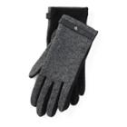 Ralph Lauren Herringbone Wool Tech Gloves Black Herringbone