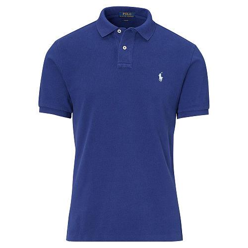 Polo Ralph Lauren Slim Fit Weathered Mesh Polo Yale Blue