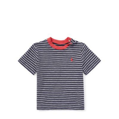 Ralph Lauren Striped Cotton Jersey T-shirt Cruise Navy Multi 6m